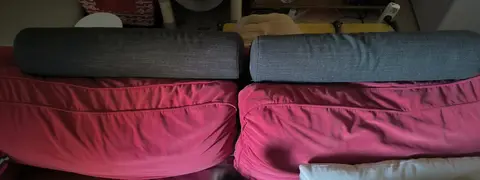 Dessus de canapé coussins de nuques gris