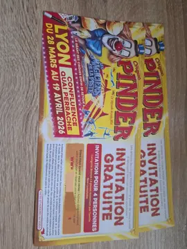 entrées gratuites cirque pinder