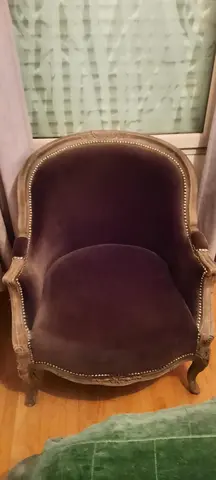 Fauteui velors couleut taupe- Maison du monde