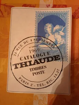 Catalogue Thiaude timbres poste