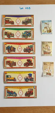 Lot A-53 Timbres Guinée équatoriale + Guinée Bissau