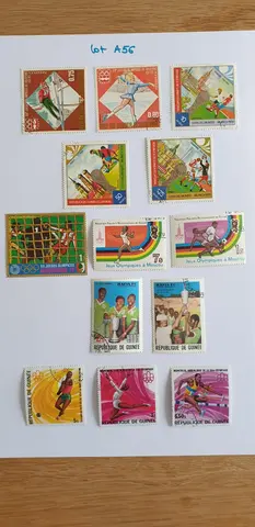 Lot A-56 Timbres de Guinée et de Guinée Equatoriale