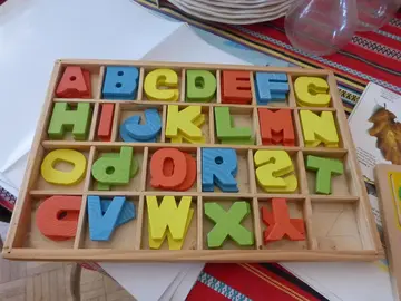 jeu alphabet en bois
