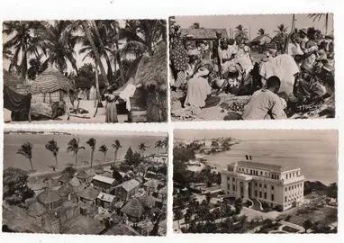 lot 5 cartes postales Senegal