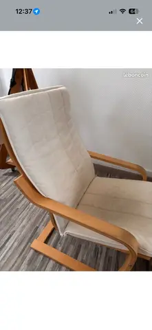 fauteuil IKEA et repose pied