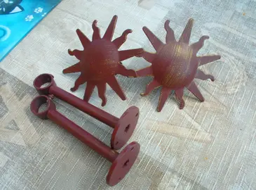 embouts et supports pour rideaux