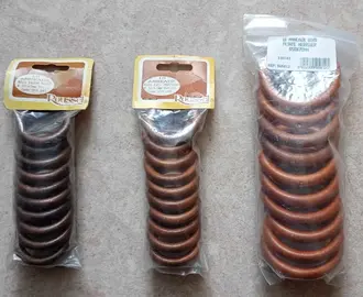 Anneaux rideaux bois