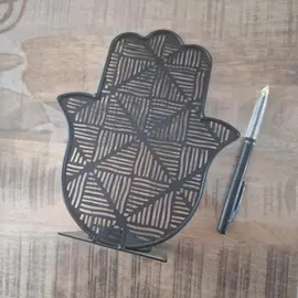 un photophore en métal noir