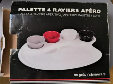 Palette 4 raviers apéro