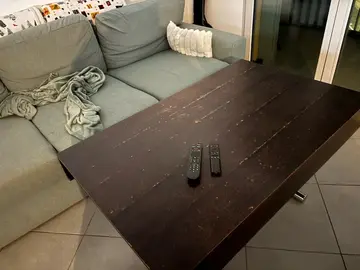 table basse/haute avec rallonges