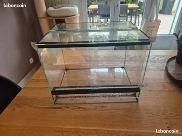 Terrarium en verre 40x30x30 – Très bon état