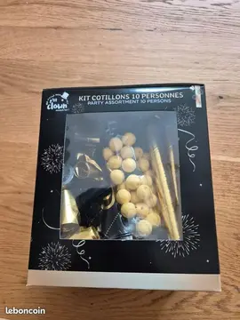 🎉 Kit cotillons 10 personnes – Neuf 🎉