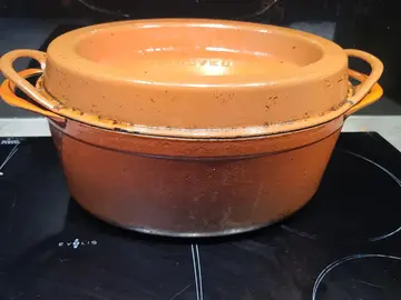 cocotte fonte émaillée vintage