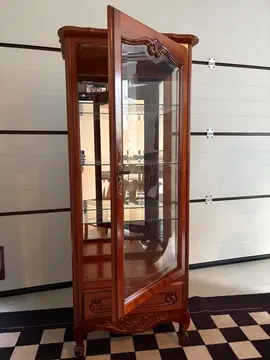 Vitrine en bois et verre