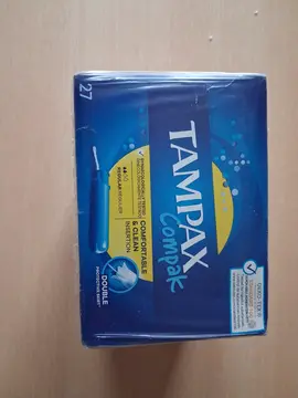 boîtes tampax neuves sous blister