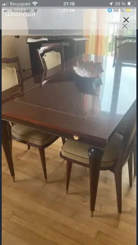 table et chaise vintage