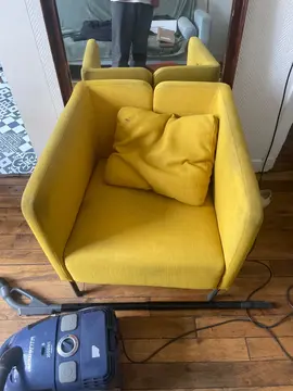fauteuil jaune IKEA