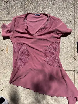 top femme couleur vieux rose taille M