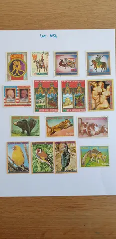Lot A-54 Timbres Guinée Equatoriale