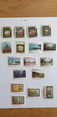 Lot A66 Timbres du Nicaragua