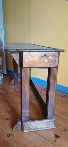 Bureau écolier ancien - console
