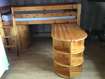 lit mi hauteur avec bureau