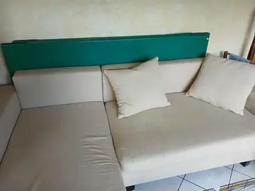 Canapé convertible double coffre