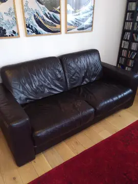 Canapé cuir 3 places