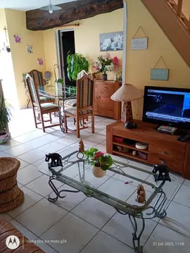 ensemble table séjour, table basse et 4 chaises