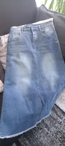 Jupe longue en jean