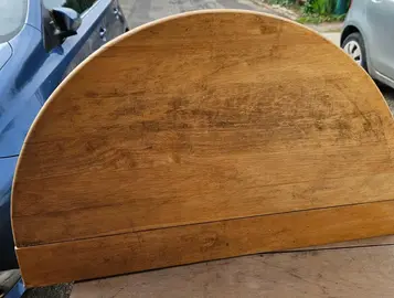 Table demi-lune d'appoint murale