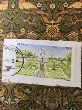 Timbre oblitéré Nécropole nationale de Chasseneuil-sur-Bonnieure