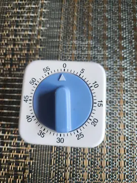 minuteur mécanique bleu