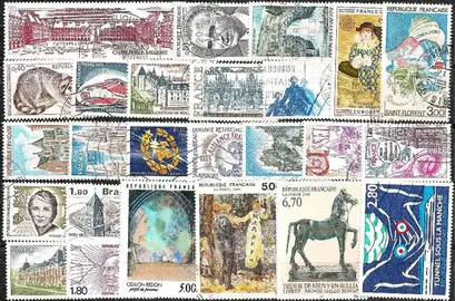 lot 3 de timbres français oblitérés en bon état