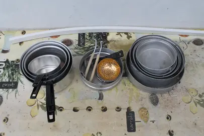 batterie de cuisine en aluminium