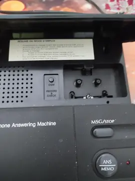 répondeur téléphonique à cassette ( sans cassette)