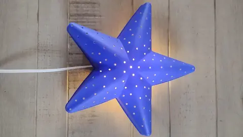 veilleuse étoile bleue