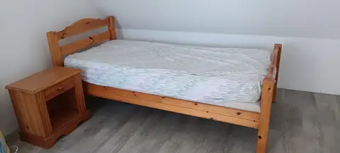 lit 1 place + chevet