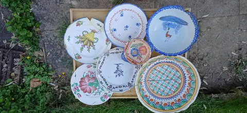 vaisselle ancienne pour déco ou mosaique