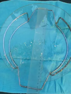 plateau ou repose plat verre et inox