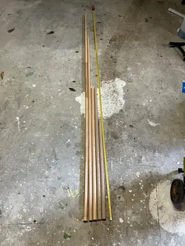 tringles à rideaux en bois