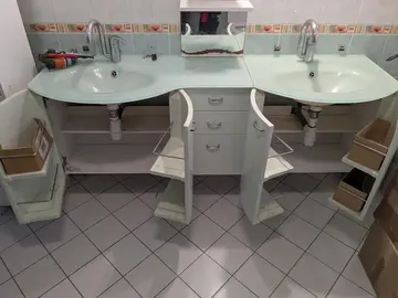 vasque et meuble sous vasque