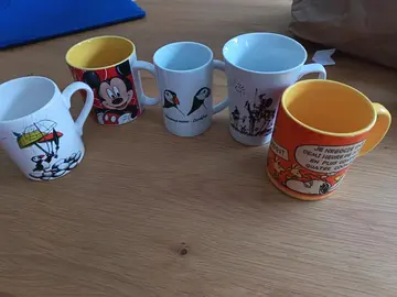 Lot de 5 mugs