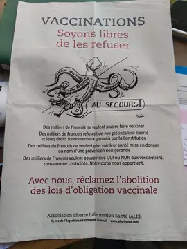 Affiche liberté vaccinale