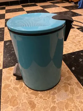 petite poubelle de toilettes