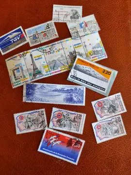 lot unique timbres Français 1989