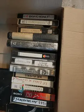 cassette vidéo enregistrées
