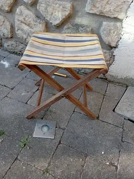 tabouret pliant vintage