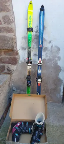 Skis piste et chaussures
