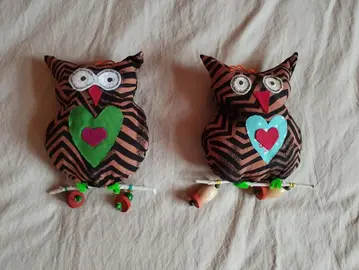 deux hiboux décoration